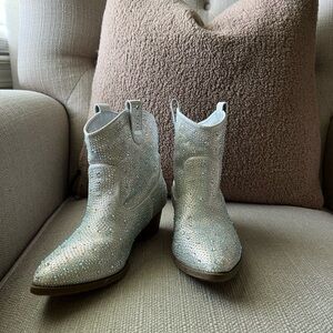 Girls Rhinestone Boots